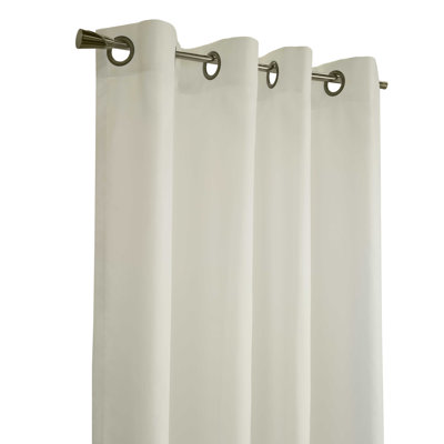 Galion Solid Color Semi-Sheer Thermal Grommet Single Curtain Panel