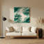 Art mural abstrait en métal vert 49-473209309