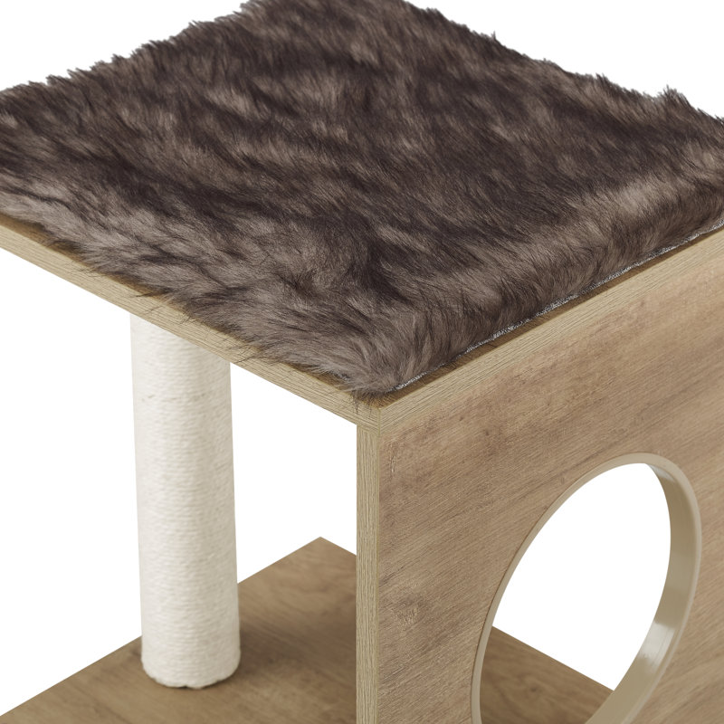 Sheree 17.32'' H Cat Tree, Light Brown