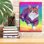 Art mural sur toile Winston Porter «Vibrant Rainbow Brown Tabby» par Rebecca Wang, 12 po x 16 po