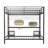 Full Over Twin Bunk Bed with Desk, Charging Station, Storage, and Safety Features for Teens, No Box Spring Needed, Black & Cinnamon Oak-1330138451