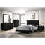 Table de chevet moderne 2 en noir et or - Rehaussez le rangement de votre chambre à coucher avec de grands tiroirs 2 tiroirs-1300638441