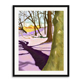Hill With Crocus Print by Evan Sklar