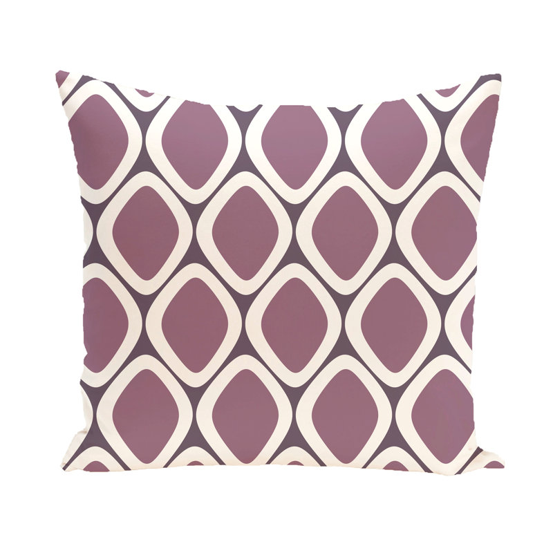 Housse et insert de coussin carré Subline, Violet, H 18 po x l 18 po