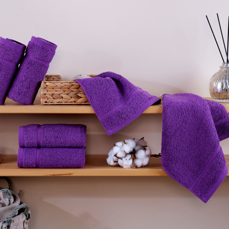 Maldonado 4 - Piece Cotton Guest Room Case Pack, Purple