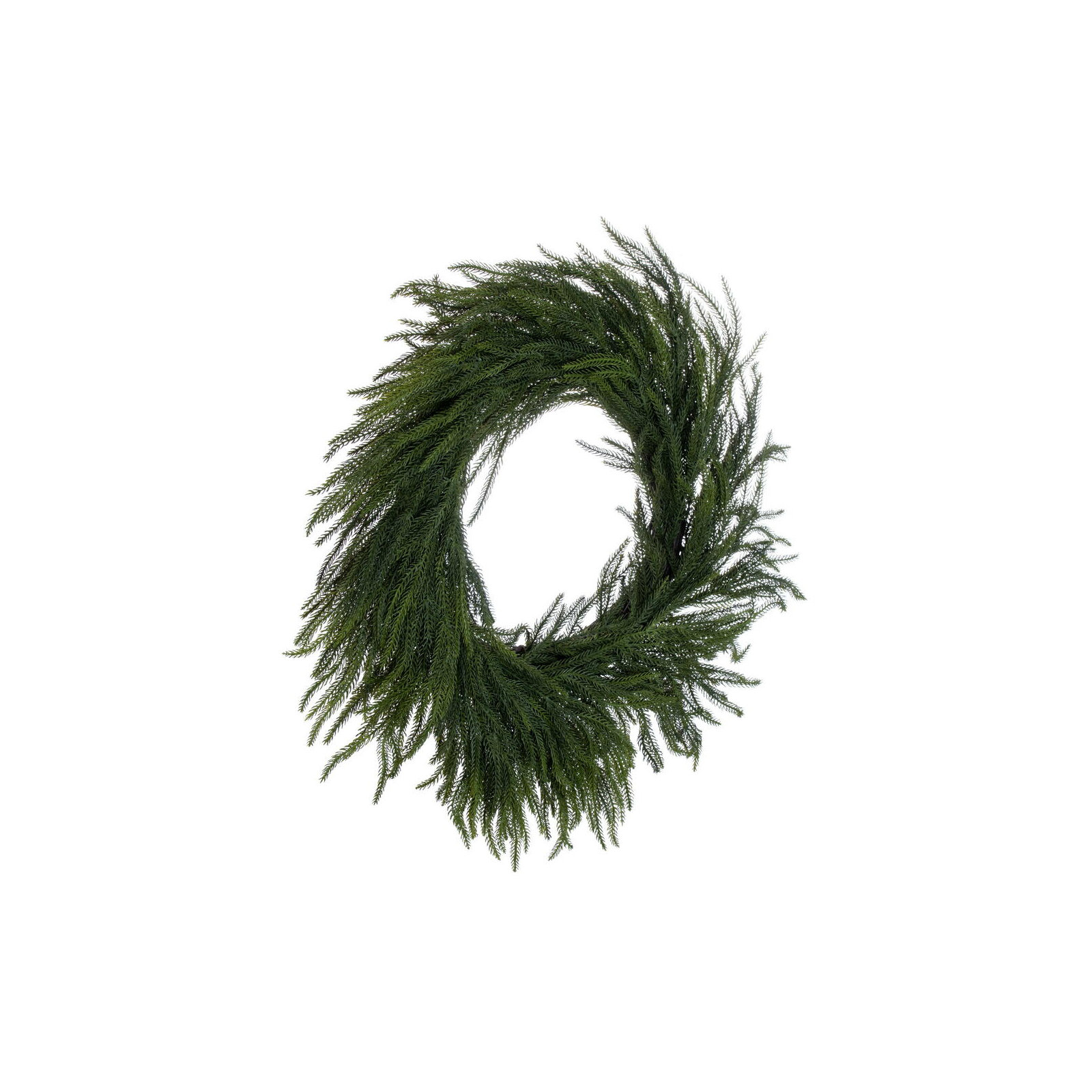 28'' Faux Pine Plastic Wreath