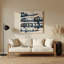 "Space Rocket", art mural en métal beige-1297023771