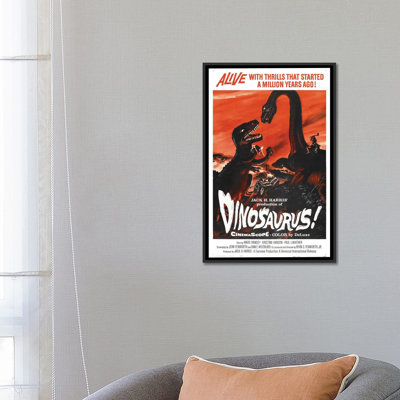 Dinosaure! (1960), affiche de film par Top Art Portfolio - Impression sur toile tendue sur châssis