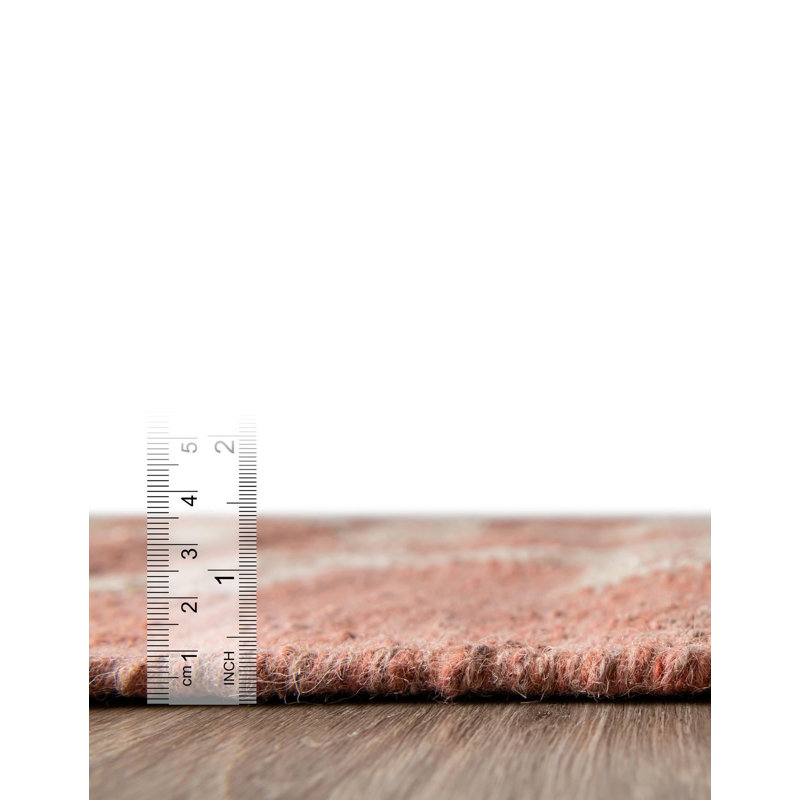  Tapis en laine Rani Kilim, Rectangle 10 pi x 14 pi 1 po, Brun