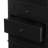 Black Triangle Tall Cabinet With 3 Drawers And Adjustable Shelves For Bathroom-1369310726