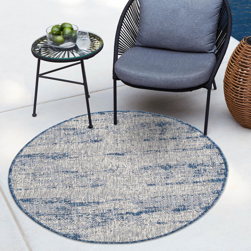 Tapis intérieur / extérieur moderne Penson, Rond 10pi