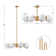 Bova 8 - Light Dimmable Sputnik Modern Linear Chandelier
