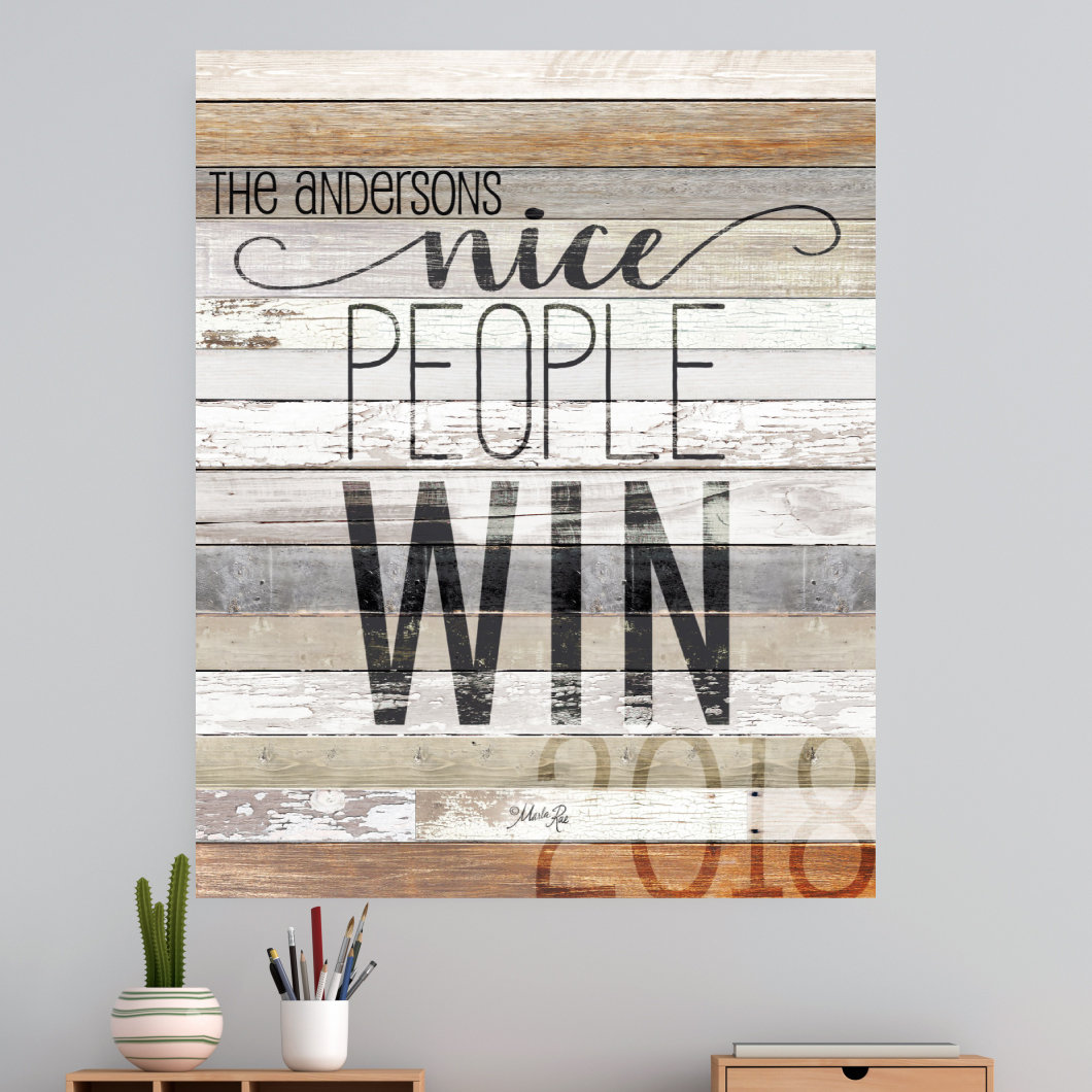 Highland Dunes Nice People Win Personalized Wall Decal - Wayfair Canada