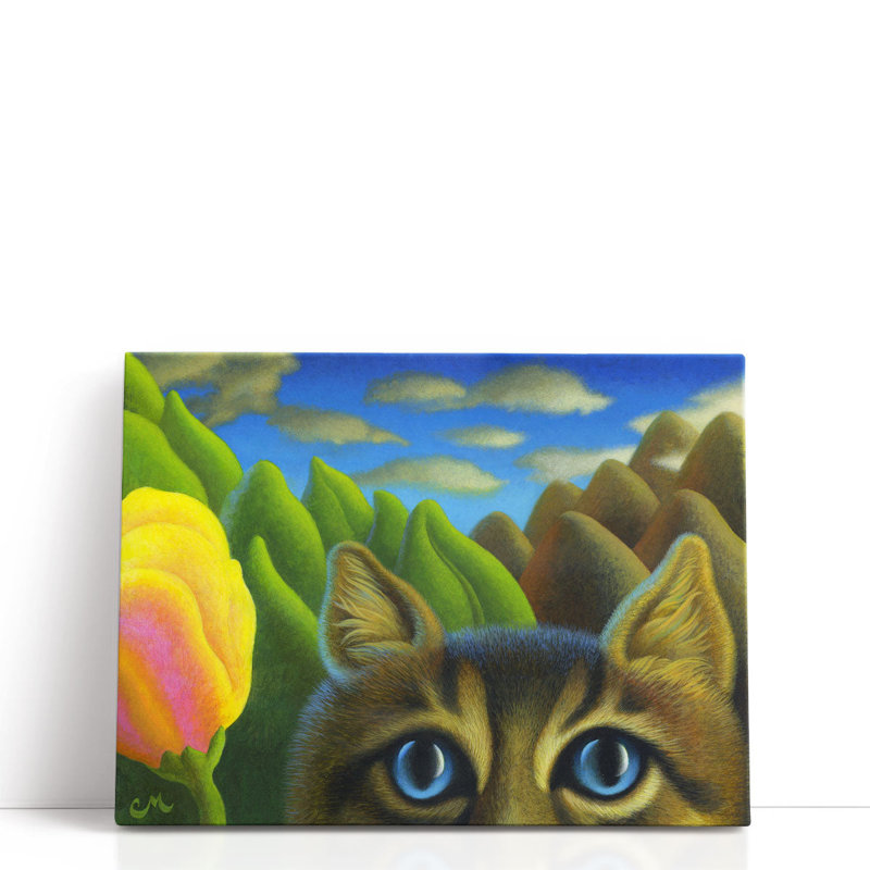 Nous regardons - reproduction d'art sur toile, H 18 po x l 24 po