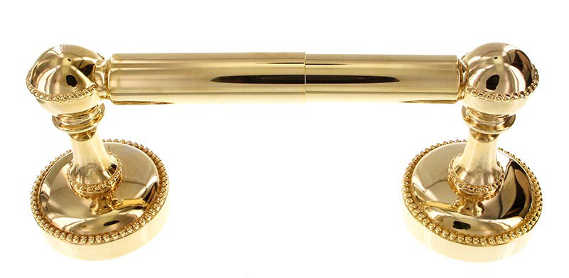 San Michele Wall Mounted Spring Toilet Paper Holder, Polished Gold