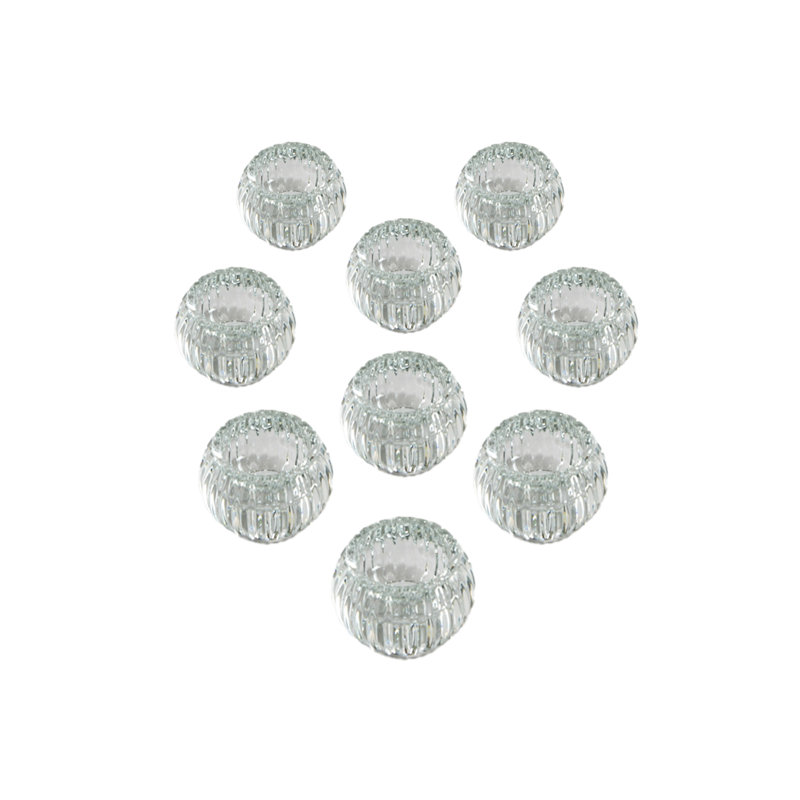 Mercer41 Glass Votive Candle Holder Set Of 36, Bulk Clear Crystal Tealight Candle Holder For Wedding Party, Event, Home Decor Centerpiece