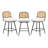 Upholstered Swivel Counter Stool With Rattan Backrest-106484845-106484842