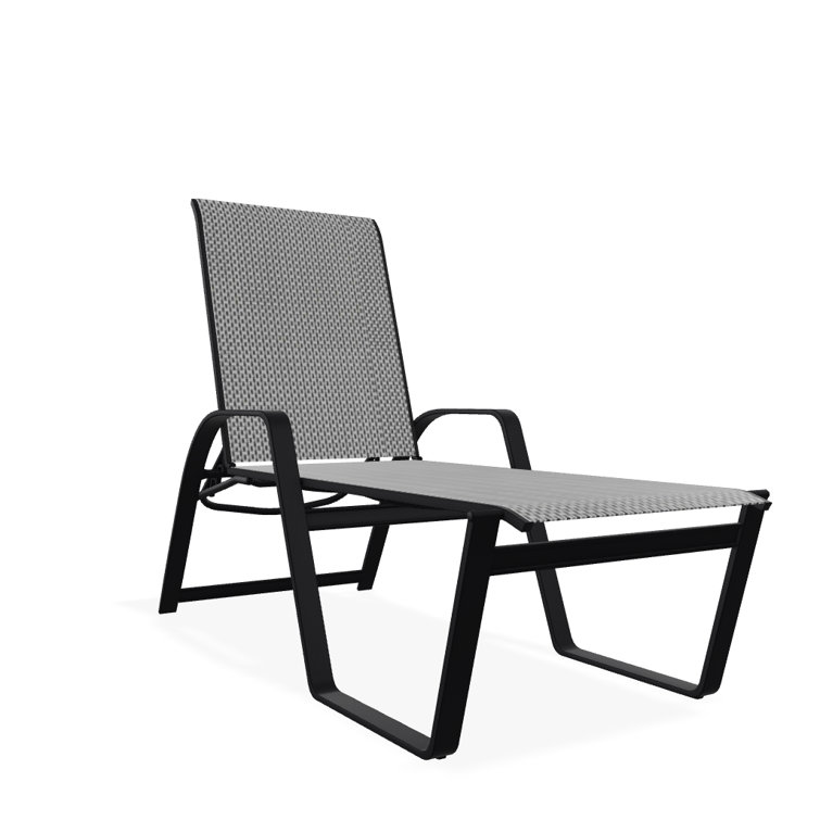 Holna Outdoor Rust-Resistant Metal Chaise Lounge