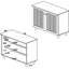 Armoire de rangement pour chaussures à 2 portes Baxton Studio Winda avec 3 tablettes réglables