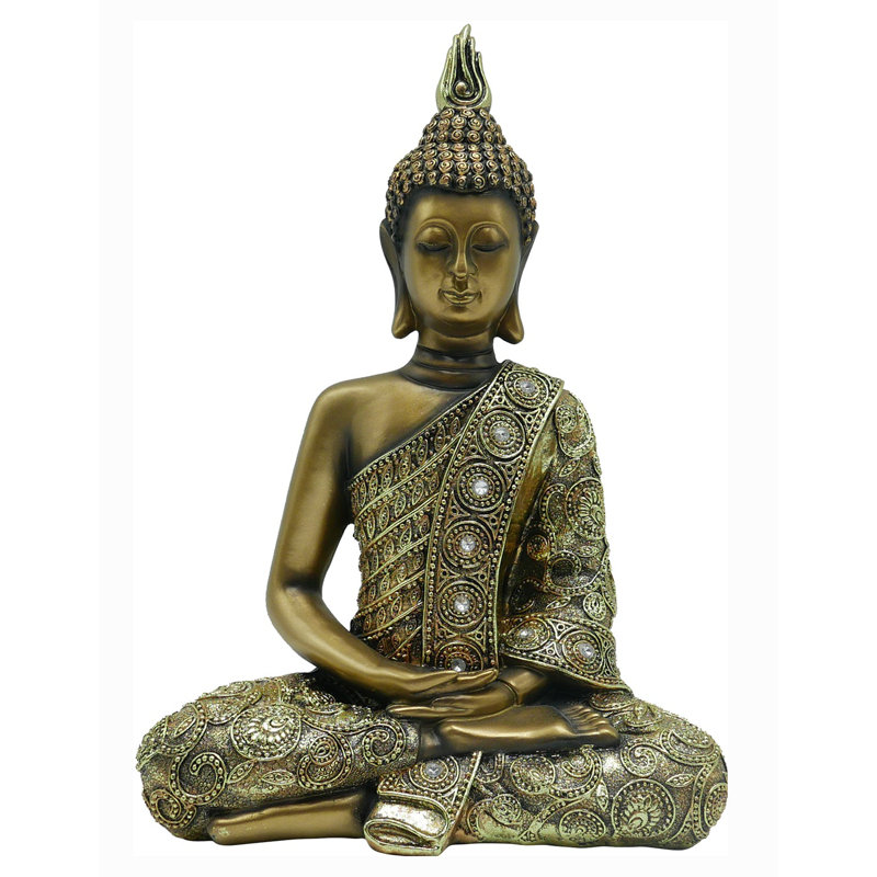 Sculpture de Bouddha Imari assis