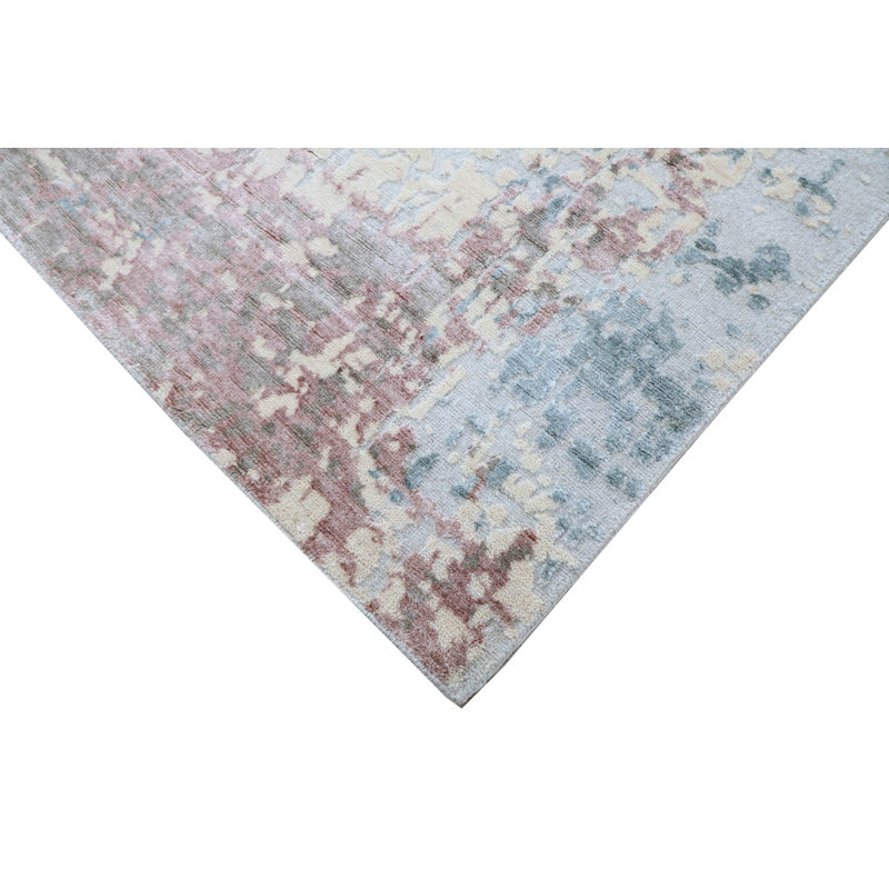 Tapis unique / multicolore 8 pi x 10 pi 1 po blanc