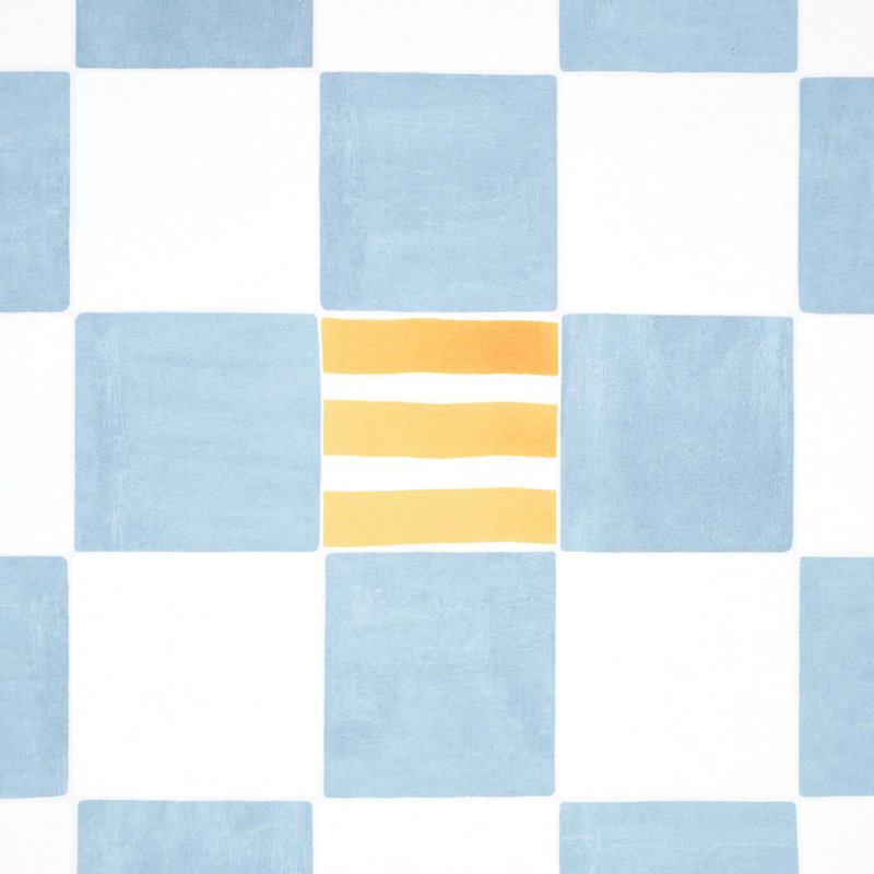 Schumacher X Backdrop Gambit Panel Wallpaper, Sand/Soft Blue
