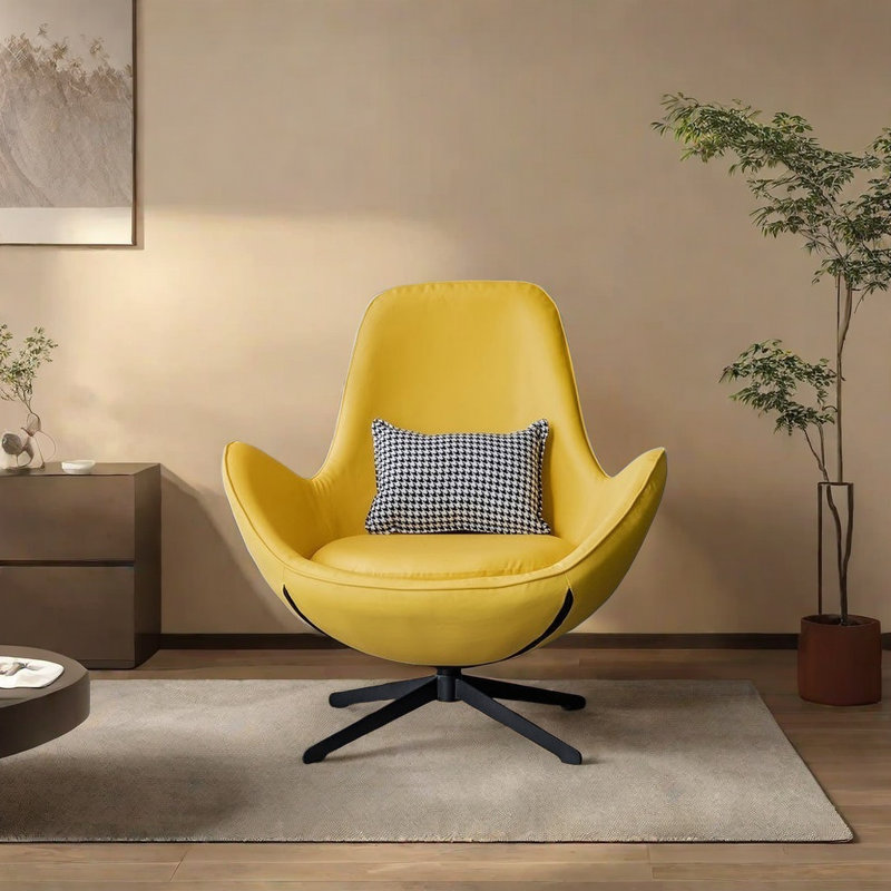 Tayvion, Lemon Yellow Faux Leather