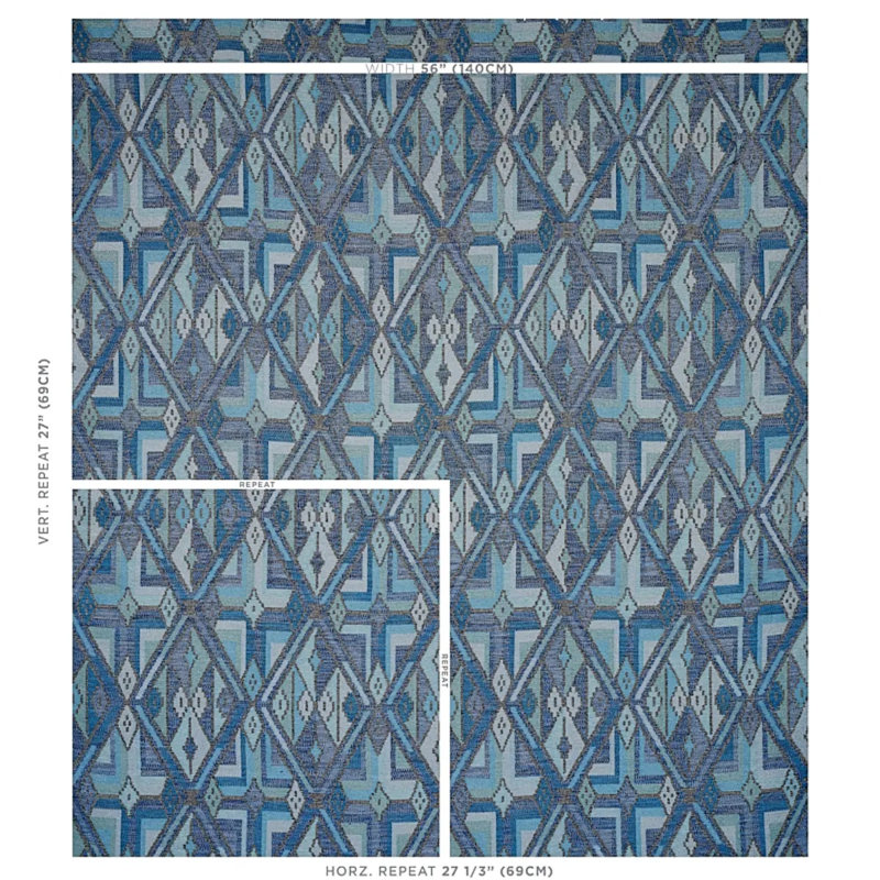 Kuzma Fabric, Blue