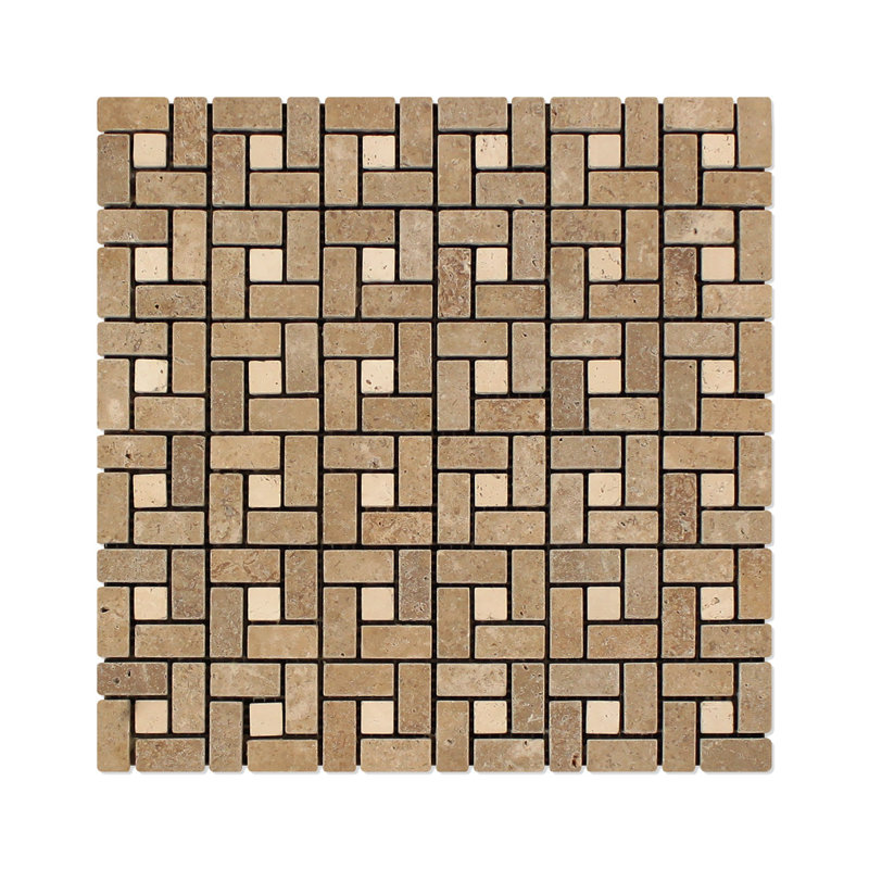 Carreau de mosaïque Noche Travertine