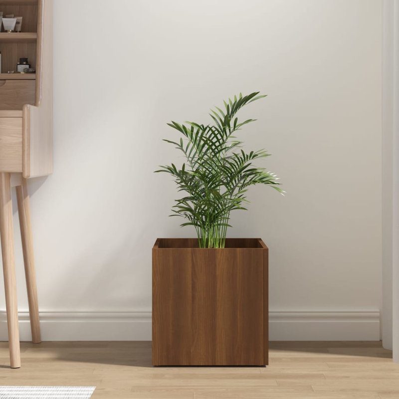 Iveson Planter Box, Brown Oak