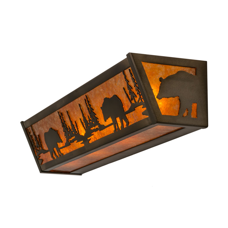 Rustic Lodge 4 - Light Bath Bar, Antique Copper