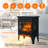 Alen 15-inch Freestanding Electric Fireplace With 3d Flame Effect, Safe Design For Efficient Heating And Easy Operation