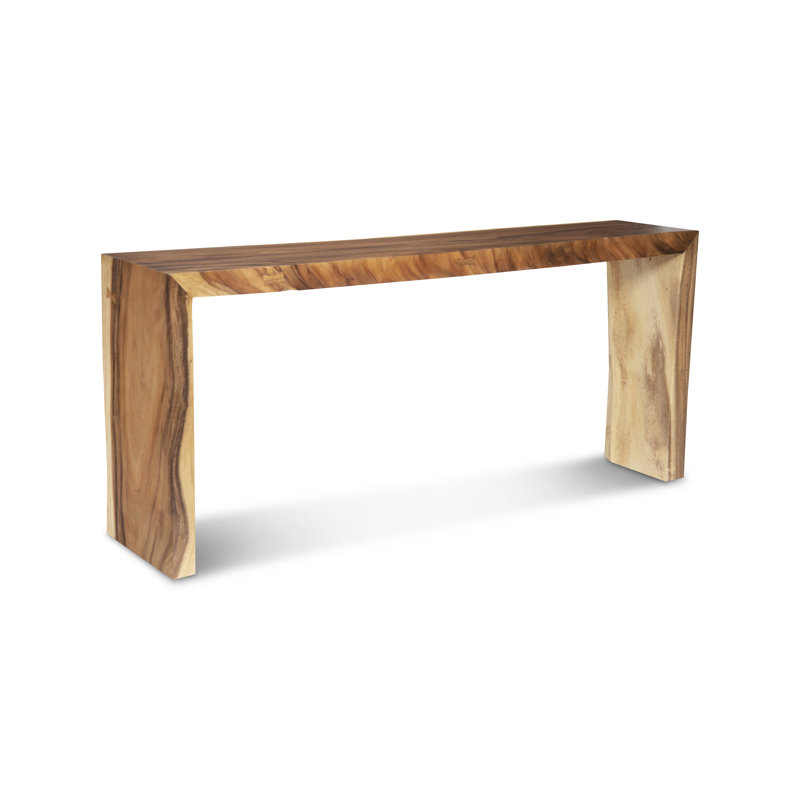 Waterfall 66" Solid Wood Console Table