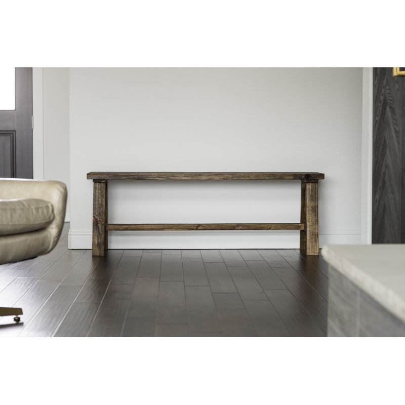 Banc Heritage Farmhouse, Marron foncé, H 21 po x l 48 po x P 16 po