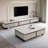 Light luxury modern rock panel coffee table-104470926