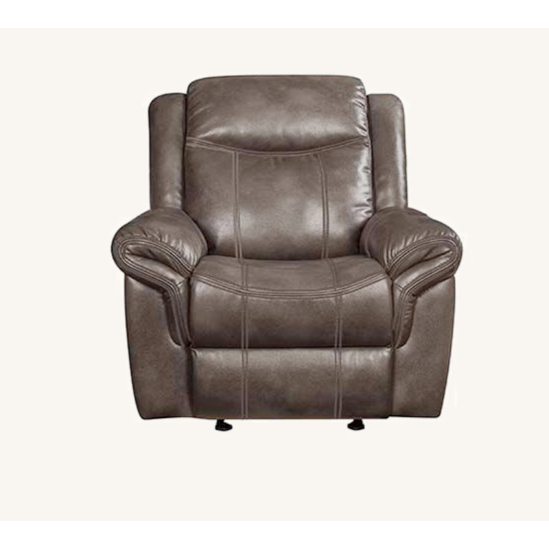 Fauteuil inclinable Lydia, cuir brun Aire