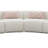 Boucle Sectional Sofa W/3 Pillows