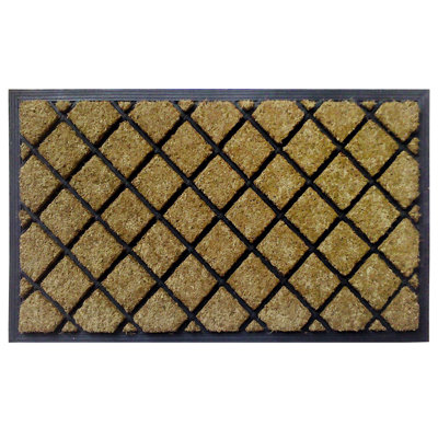 Bergsveinn Non-Slip Geometric Outdoor Doormat