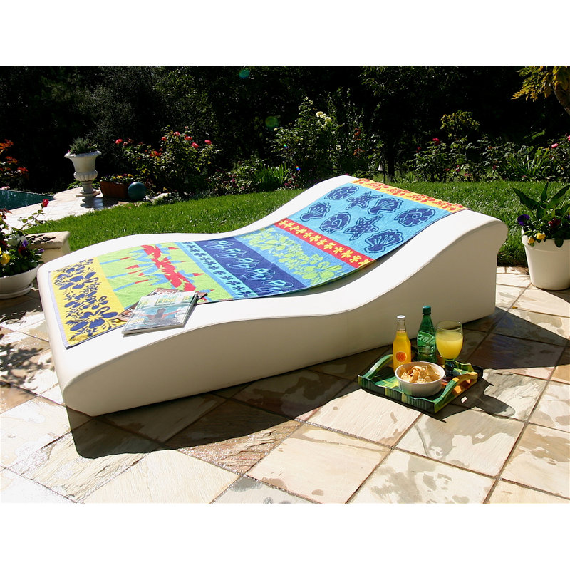 Tide Duo Low Pro Outdoor Chaise Lounge, Chill White