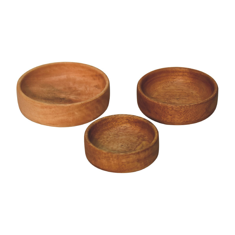 Solid Wood Decorative Plate and Bowl
