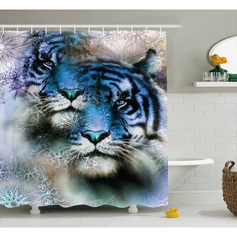  Rideau de douche simple Animal Animal, H 75 po x l 69 po