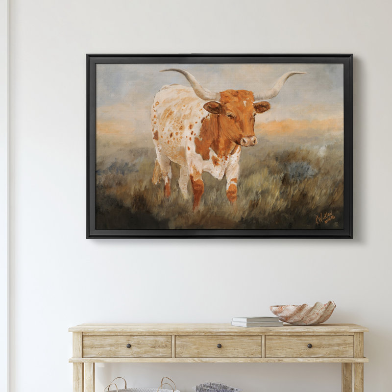 As As Goes par Ipremium - Reproduction d'art sur toile encadrée, Noir, H 22,5 po x l 30,5 po x P 1,5 po