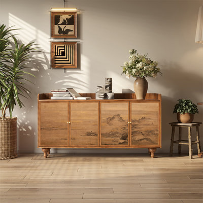New Chinese-style solid wood sideboard