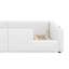 Twin Upholstered Platform Bed Frame With Guardrail & Built-In Charging Station