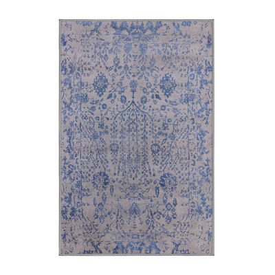 Tapis oriental bleu / gris Hammondsport