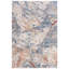 Tapis en polypropylène / polyester tissé à la machine Cherylee en crème / gris / bleu-1371443848