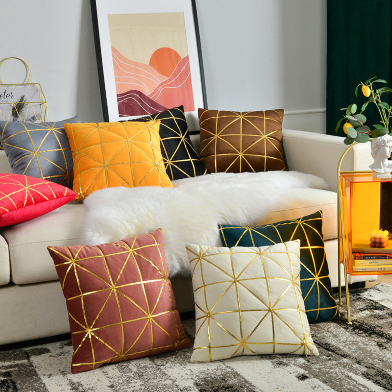 (Couvertures avec insertions) Ensemble de 2 coussins décoratifs Starburst, Poussière
