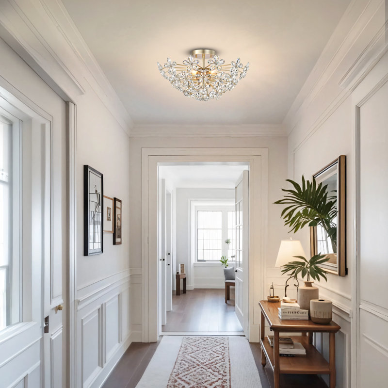 Lustre encastré 6 lumières 22,4 po Jody