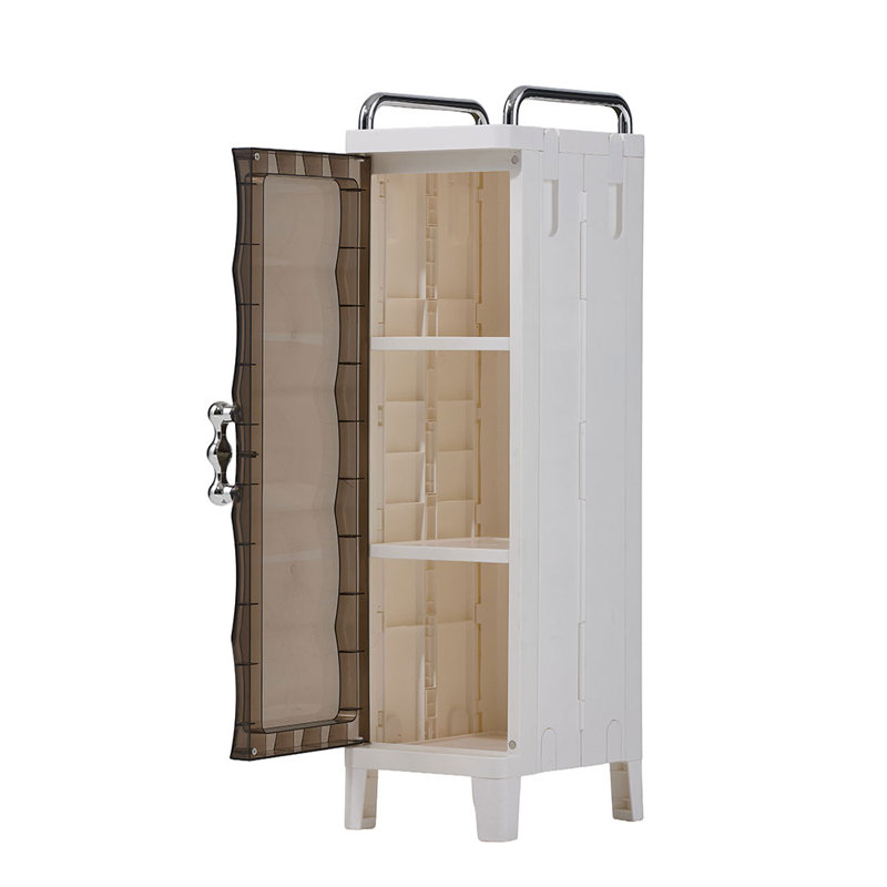 Plastic / Acrylic Freestanding Bathroom Shelves, 75cm H x 28.5cm W x 25cm D