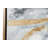 CosmoLiving by Cosmopolitan Gold Canvas Abstract Framed Wall Art with Gold Frame-69975437